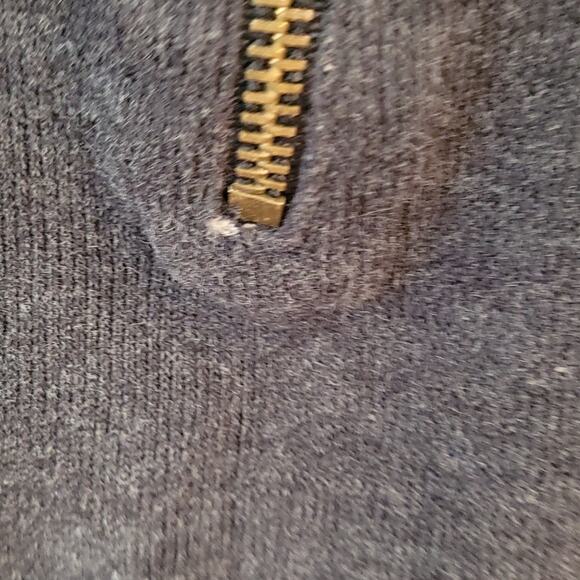 Vintage Work n’ Sport Blue Half Zip Sweatshirt Men’s Large Unisex Pullover - Picture 4 of 10